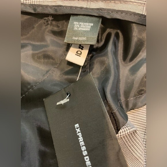 Nwt Express low waist Design Studio Plaid Wide Leg Pant. Size 0 - Picture 5 of 6